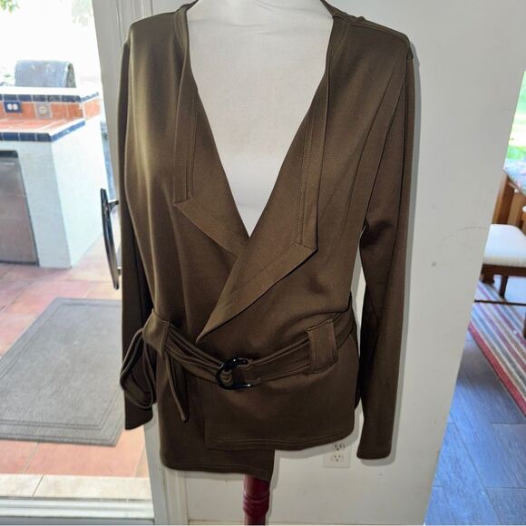 Peruvian Connection Pima Cotton Belted Jacket - Picture 1 of 4